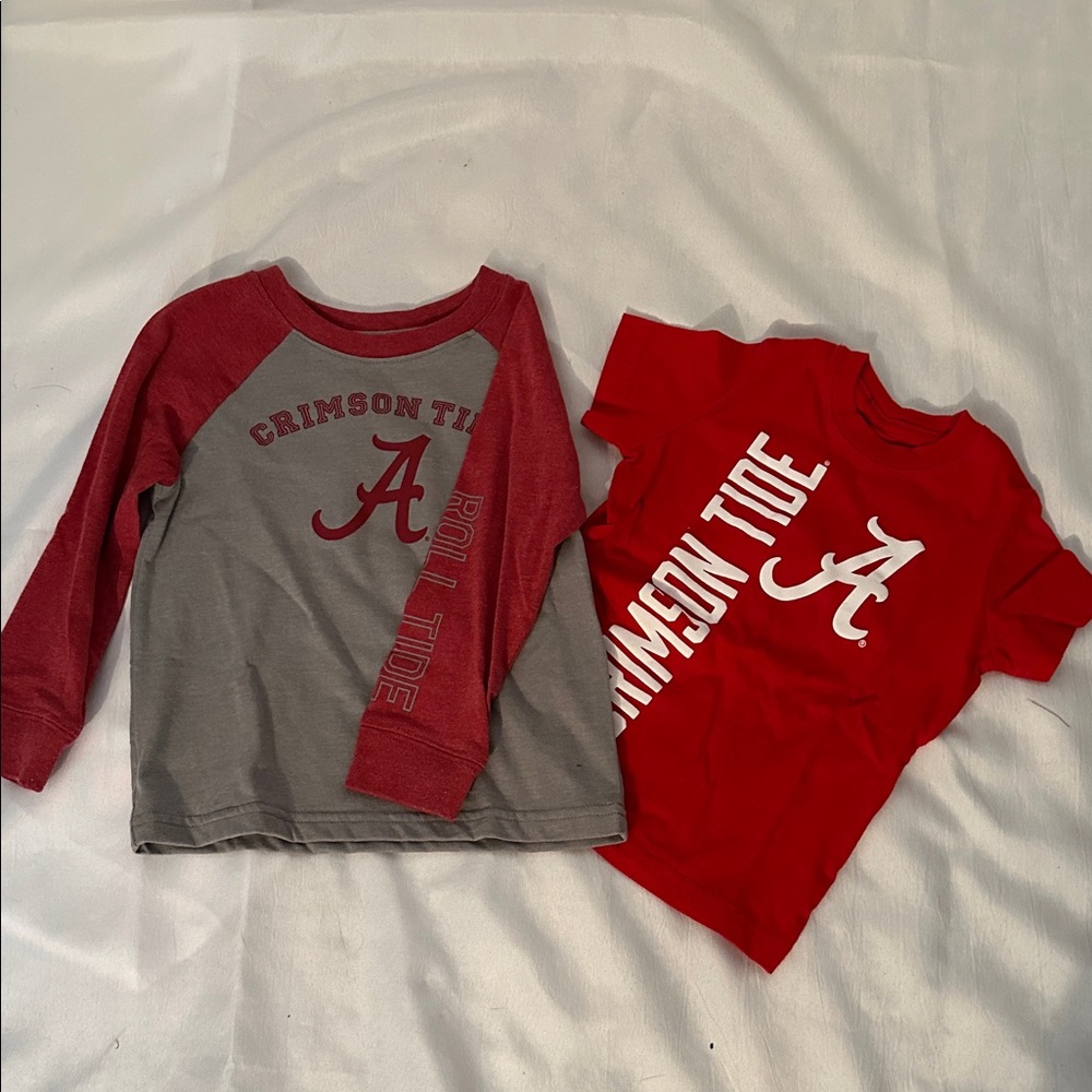 Crimson Tide Kids Long Sleeve Tee and Short Sleeve